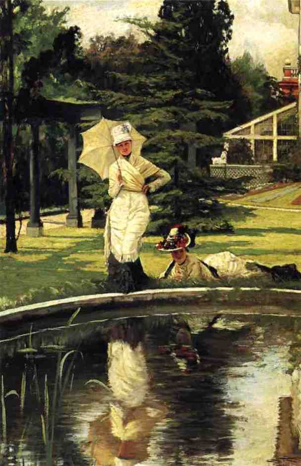 James Jacques Joseph Tissot In an English Garden